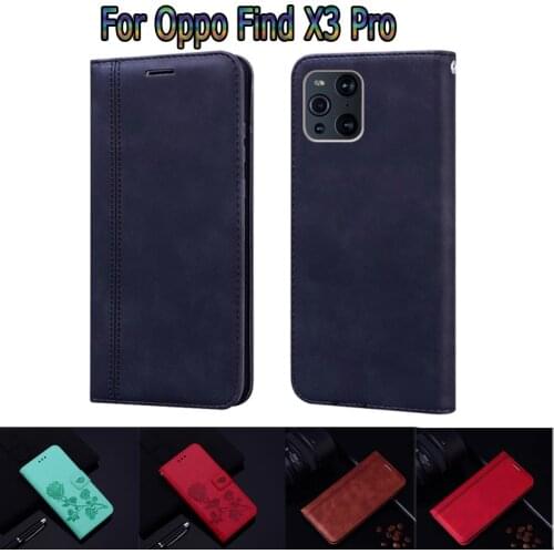 Cover For OPPO Find X3 Pro Case CPH2173 Wallet Leather Book Funda For OPPO Find X3Pro Case Flip Stand Phone Protective Shell Bag