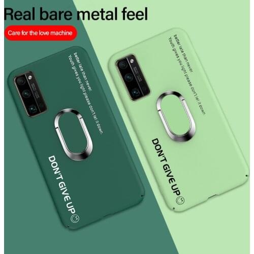 Ultra-thin Colorful Matte Hard PC Phone Case For Huawei Honor 20 Mate 30 P40 P30 P20 lite Pro Magnetic Stand Cute Frosted Cover