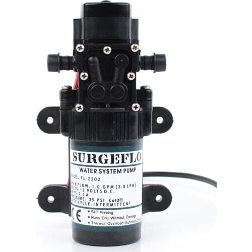 DC24V Diaphragm Water Pump 2.6L/Min 40M Head Max High Pressure 70Psi For RV Marine Boat Caravan