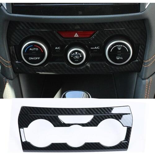 For Subaru Xv 2018 2019 Car air conditioning adjustment frame stickers sequins car styling auto Accessories
