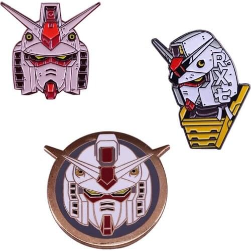 Gundam Enamel Pin giant robots pin Japanese Anime Manga brooch