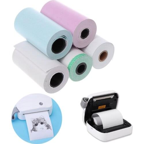 Photo Paper Mini Printable Sticker Roll Thermal Printers Clear Printing Smudge-Proof Portable