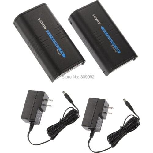 HDMI Extender Over IP/TCP UTP/STP CAT5e/6 Rj45 LAN Network Support 1080p 120m Extension Like HDMI Splitter Transmitter Receiver