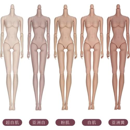 Chinese Super Model Green Coffee Brown Doll Body 1/6 Princess Body For FR IT Doll Heads Fashion Lady Collection Toys Figures