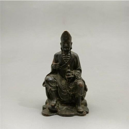 Chinese Tibet Buddha Bronze Statue Jigong Old Copper Statue Collection Ornaments Statues for Decoration Figurines