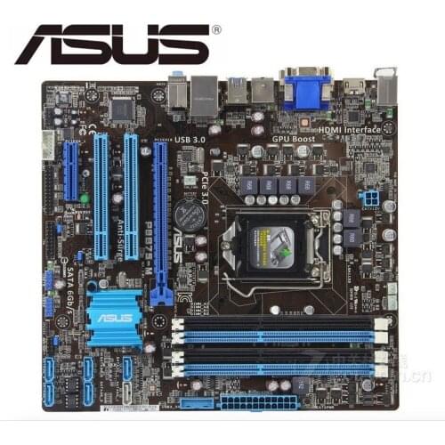 Desktop motherboard for ASUS P8B75-M original mainboard DDR3 LGA 1155 USB2.0 USB3.0 32GB for ASUS 22/32nm cpu B75 used