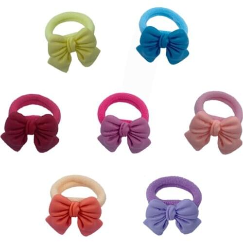 10pcs/Lot Cute Baby Girl Hair Band Cartoon Kids Children Elastic Hair Ropes Rubber Headwear Haarband Baby Hair Accessories