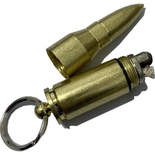 Mini Bullet Lighter Key Chain Refillable Flame Kerosene Oil Lighter Cigarette Lighters Outdoor Tool Men Gadget