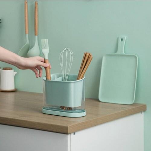 Wall Mounted Ventilation Kitchen Utensils Chopsticks Holder Drying Rack Basket Kitchen Accessories
