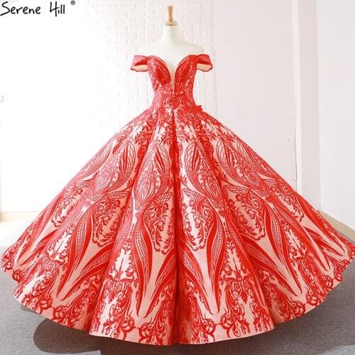 New Vintage Red High-end Embroidery Wedding Dress 2020 Off Shoulder Sexy Fashion Bridal Wedding Gown Real Photo HMA66661