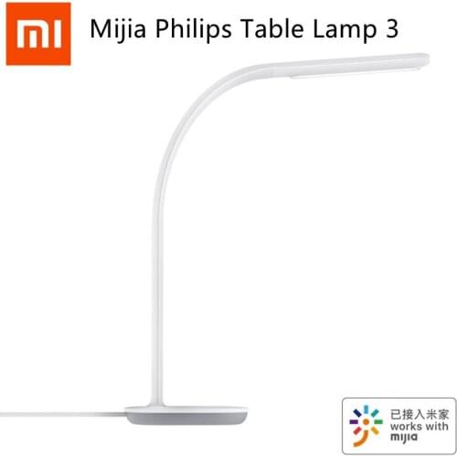 Original Xiaomi Mijia Philips Table Lamp 3 LED Desk Lamp Office Smart Mihome table light Portable fold Bedside night light