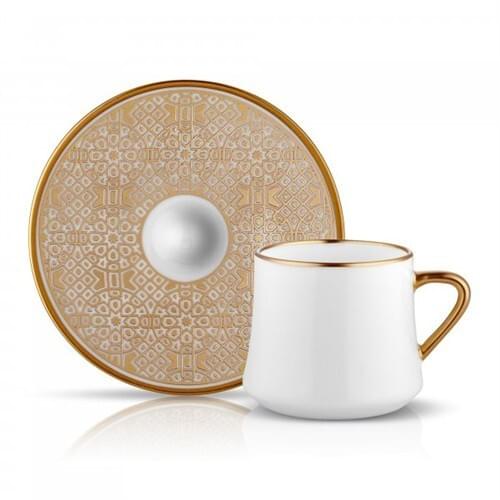 Ottoman Colors Sufi Turkish Coffee Cup Set of 6 Person