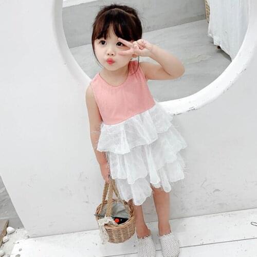 2019 New Summer Baby Toddler Children Clothes Girls Princess Dress Girl Sleeveless Kids Party Wedding Dresses For Girls Costumes