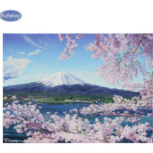 Full square Diamond painting"sakura"5d diamond Cross Stitch Mosaic diamond,Diy Diamond Embroidery japan flower,sticker,wall arts
