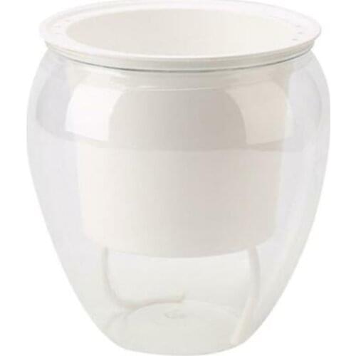 Transparent Self Watering Plant Flower Planting Pot Plastic Planter Home Garden Decorative Selfwatering Plant Pot Container New