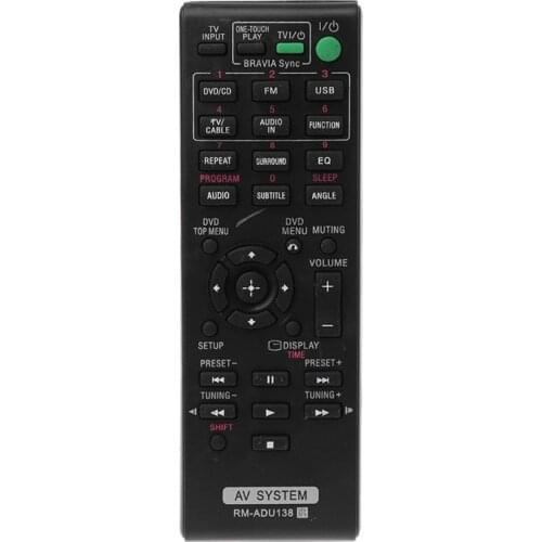 Remote Control Replace RM-ADU138 Audio Video Receiver for Sony AV Home Theater System DAV-TZ140 HBD-TZ130 Television Replacement