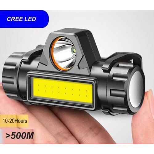 Most Powerful Q3 Led Headlamp 10000LM Head lamp USB Rechargeable Headlight Waterproof Zooma Fishing Light Use 18650 Battery 2pcs