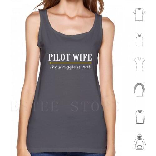 WomenS Pilot Wife Shirt | Pilot Wife Tee Tank Tops Vest Sleeveless Pilot Pilot Wife Wifey Pilot Wifey Planes Wife Pilot