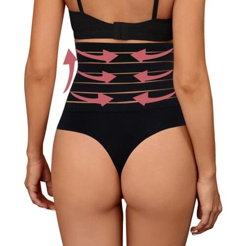 Women High Waist Shaping Panties Breathable Body Shaper New Slimming Tummy Underwear Fashion High Waist Hollow Thong