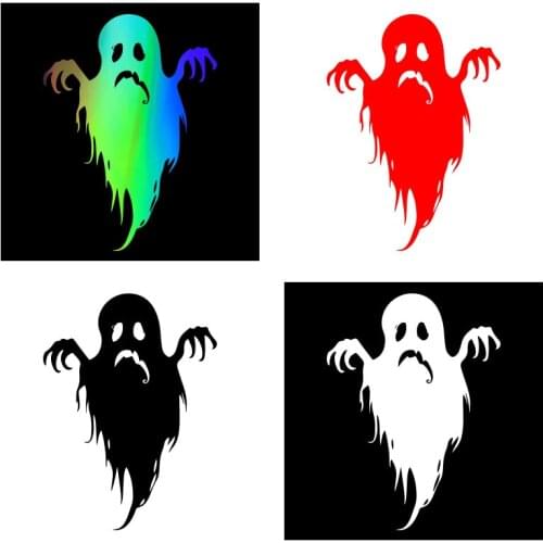 5pcs Halloween Horror ghost Car Stickers Waterproof Decal Laptop Suitcase Motorcycle Auto Decoration PVC 15cm*11cm