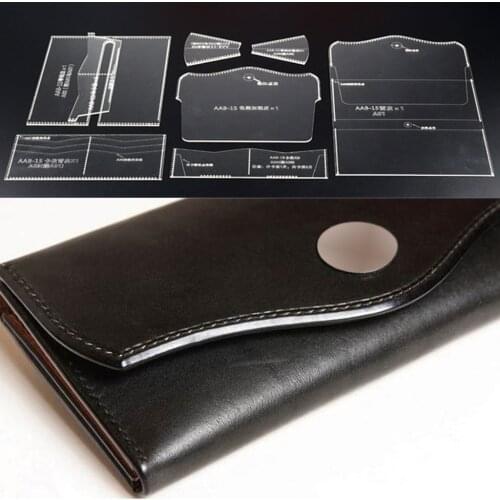 8 Pieces Shoulder Bag Acrylic Template Wallet Purse Handbag Leather Pattern