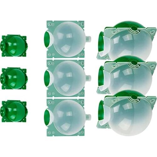 9PCS Fruit Plant Tree Rooting Ball Root Box Plastic Case Propagation Box Grafting Rooter Growing High-pressure Breeding Ball
