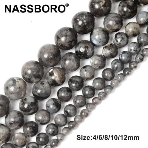 AA Quality Natural Labradorite Beads Gem stone Loose Bead DIY Bracelet Necklace Beads For jewelry Making 4 6 8 10 12mm 15"