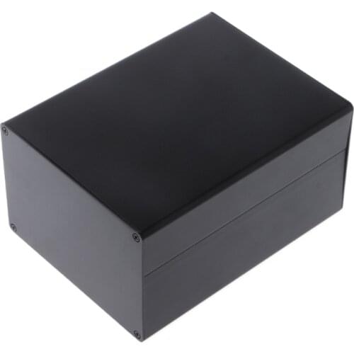 Aluminum Enclosure DIY Project Case Power Junction Box 155x120x83mm Black
