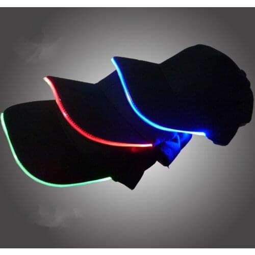 Unisex LED Light Baseball Cap Night Outdoors Peaked Caps Nightclub Bar Concert Party Stage Dance Performance Led Cap Accessories