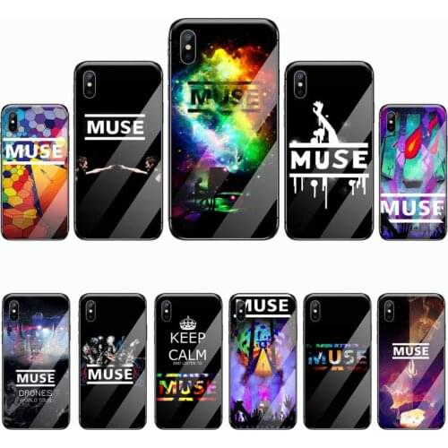 Muse British rock band Phone Case Tempered glass For iphone 5C 6 6S 7 8 plus X XS XR 11 PRO MAX