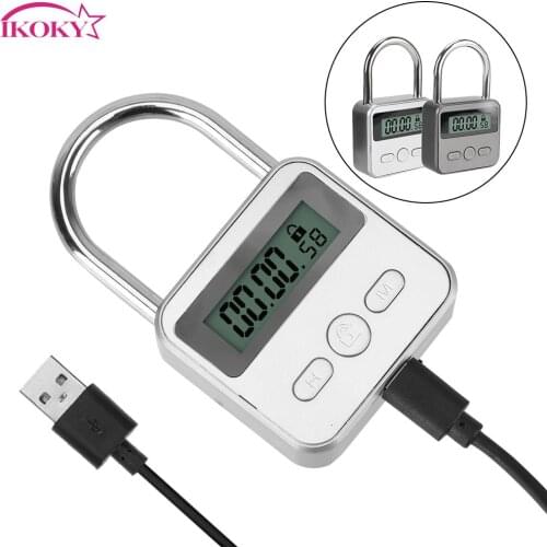 IKOKY Digital Time Lock Erotic Bondage Timer Switch Electronic Timer Adult Game Sex Toys Restraints Fetish