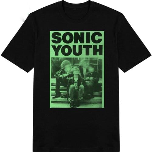 Sonic Youth Band Member Concert Tour Cotton Black Unisex S-4XL T-shirt H111