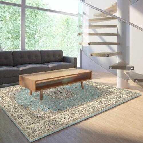 Reese Velvet Lint Free Classic Persian Pattern Anti Slip Carpets Pro Rug Living Room Easy Clean Geometric Floor Protection Decor