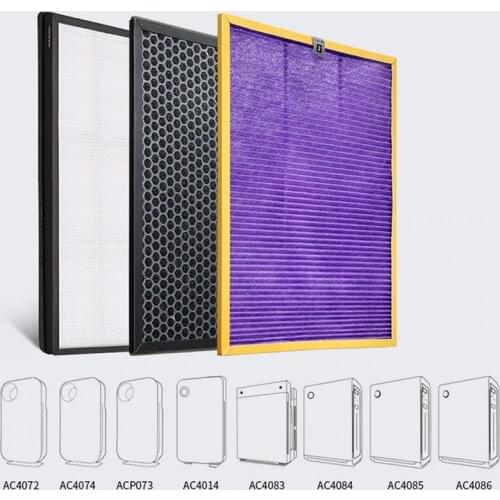 3pcs/lot ac4141 ac4143 ac4144 filter kit for Philips AC4072 AC4074 AC4083 AC4084 AC4085 AC4086 AC4014 ACP073 air purifier parts