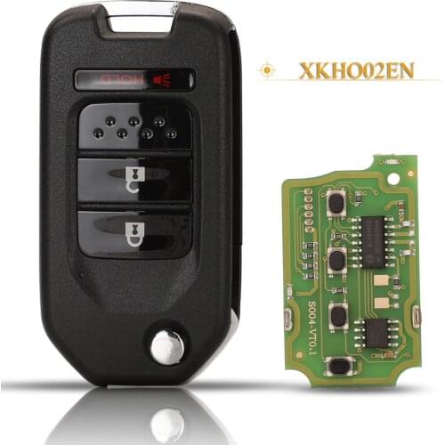 Kutery 3 Buttons Universal Remote Control Car Key For Xhorse Vvdi Fit Honda Fob XKHO02EN