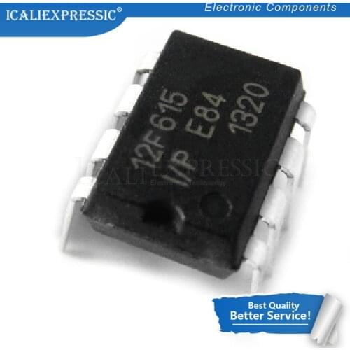 2PCS PIC12F615-I/P DIP-8 PIC12F615 DIP 8-bit PIC microcontrollers 12F615 DIP8