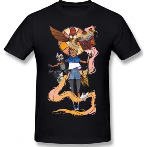 The Owl House Homme Clothes Streetwear Design The Witches Dark Fantasy Comedy Film Cotton Men T-Shirt