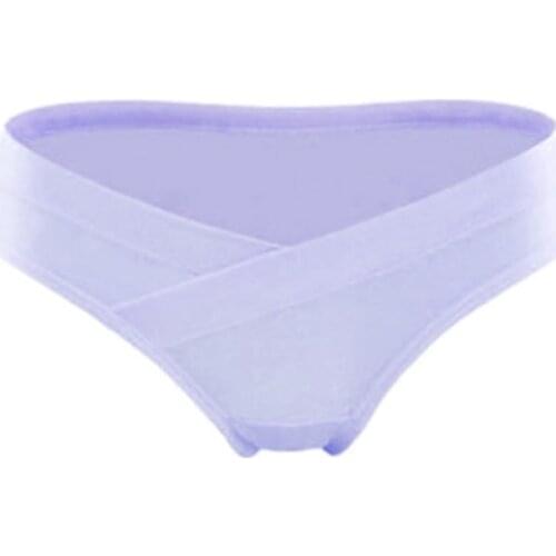 Soft Cotton Belly Support Panties for Pregnant Women Maternity Underwear Breathable V-Shaped Low Waist Panty