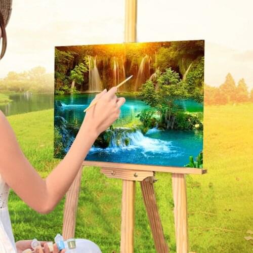 Waterfall Landscape Paint By Numbers Kit Oil Paints 40*50 Picture By Numbers Photo Loft Wall Picture For Handiwork