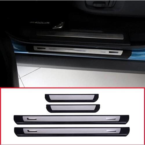 For Range Rover Evoque 2011-2017 Stainless Steel Car Welcome Pedal Car External Door Sill Scuff Plate Pad Threshold 4pcs