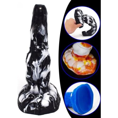 New liquid Silicone Dildo With Suction Cup Base Black Realistic Penis For Women Soft Penis Vaginal Penetration Anal Plug G-point