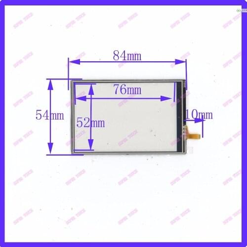 Originla new free shipping3.5inch 84mm * 54mm touch handwritten external screen 4-wire resistance screen 84 * 54 universal scree