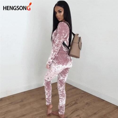Autumn Women Warm Velvet 2 Two Piece Set Tracksuit Velor Smooth Soft Home Suit Women Fitness Set