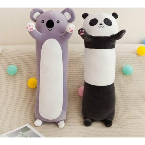 70/90cm Cartoon Panda Koala Plush Toys Stuffed Soft Animals Plush Long Sleep Nap Pillow Doll Lovely Kids Child Birthday Gift