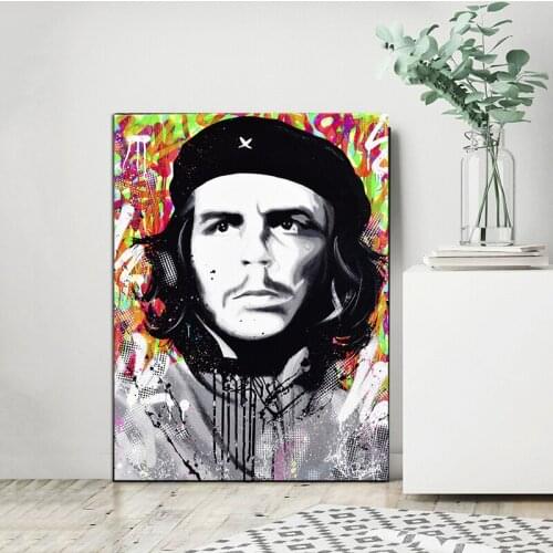 Che Guevara Poster Famous Revolution Man Canvas Painting Alec Monopolyingly HD Print Oil Wall Art Picture for Living Room Decor