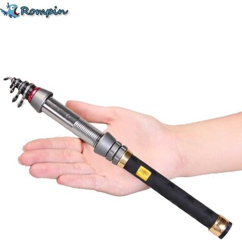 Rompin High Carbon Saltwater Rod Superhard Telescopic Fishing Ultra Light Rod Carbon 1.5-2.4M Surf Fishing Rod Spinning Pole