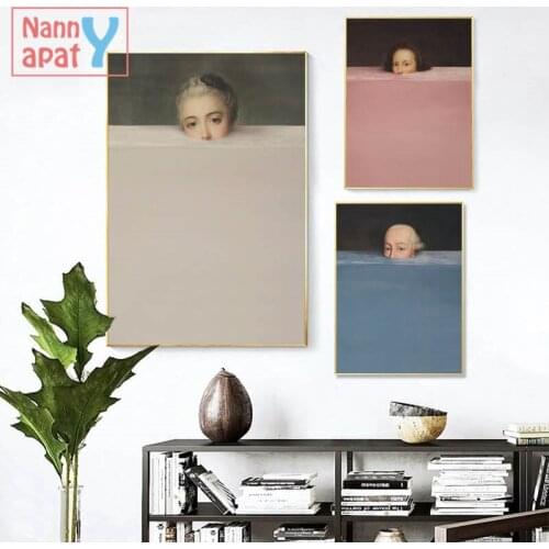 Nordic Handdraw Print Canvas Painting Vintage Colorful Funny Posters Home Decoration Wall Art Pictures For Living Room Bedroom