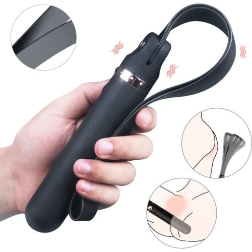 9 Frequency SM Whip Vibrator Spanking Bondage Slave Tool Role Play Couple Game Flirting Vibrator PU Leather Sex Toy For Adult