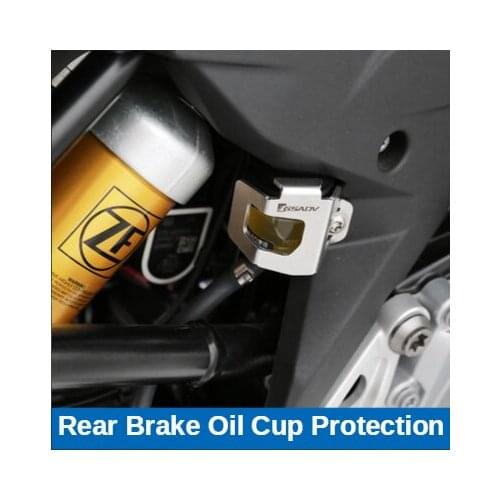 For BMW F850GS ADV Rear Brake Oil Can Clutch Fluid Reservoir Protection Cover Motorcycle Part Accessories
