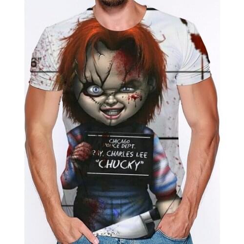 Women/men Clothes 2020 Summer T-shirt Women Plus Size Camisetas Verano Mujer 2020 Hot Horror Movie Chucky T Shirt Women/men Tops